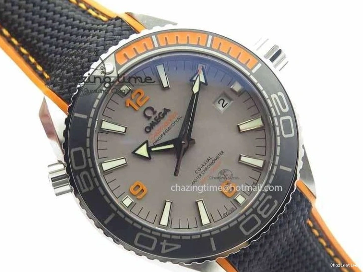 0505 UrbanStyle Planet Ocean 2016 43.5mm SS OM 1:1 Best Edition Gray Dial On Black Nylon Strap A 8168